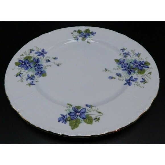 Royal Grafton Jacobean Violets Salad-Lunch Plate 8 1/4" Bone China Floral Design - Picture 2 of 10